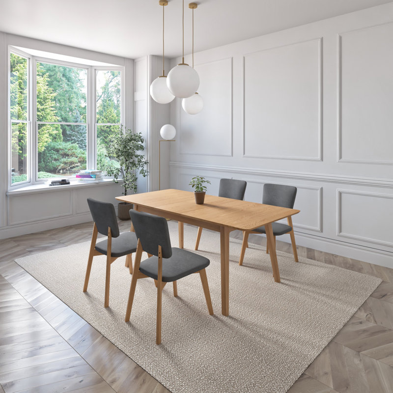 Ensemble de salle à manger Doge, Chêne, 5 pièces: table, 4 chaises