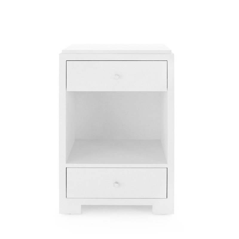 Fedor Accent Chest, White Grasscloth