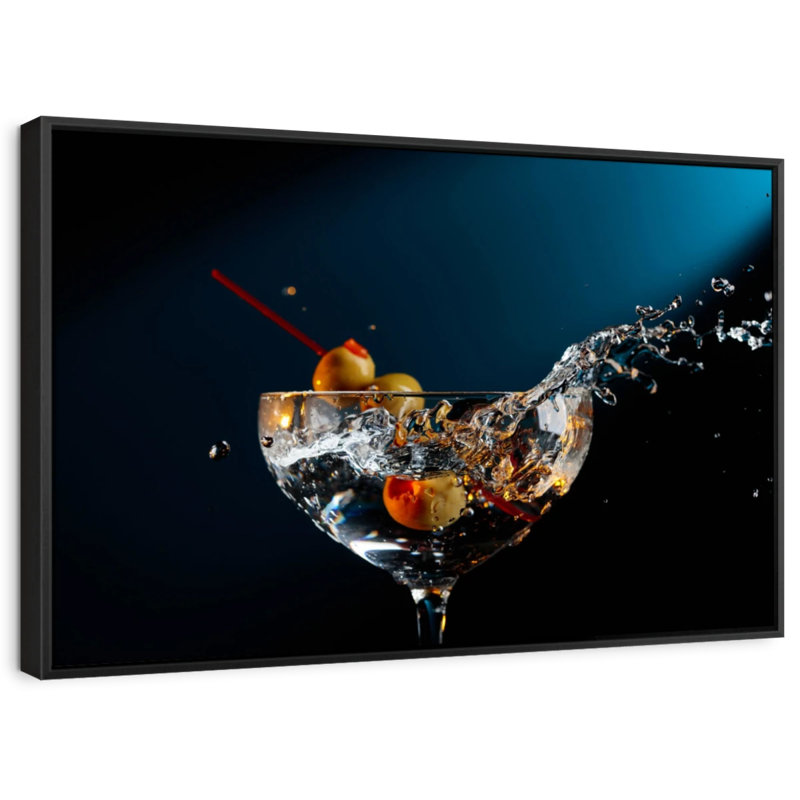 Splash Martini, reproduction sur toile, H 9 po x l 13 po