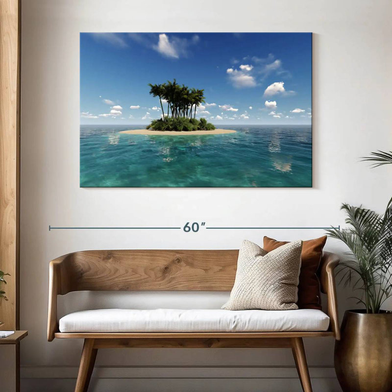 Gillard Small Tropical Island, 32" H x 48" W
