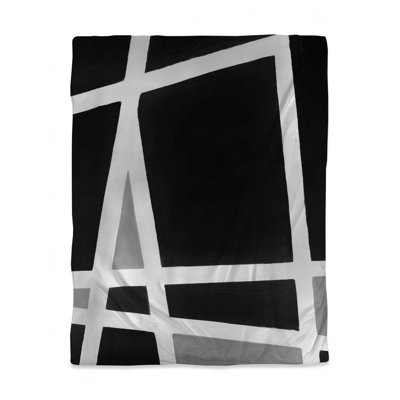 Black and White Abstract Shapes Duvet Cover | Home Decor