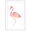 «Pale Pink Flamingo» par Thimble Sparrow, reproduction encadrée-19555695
