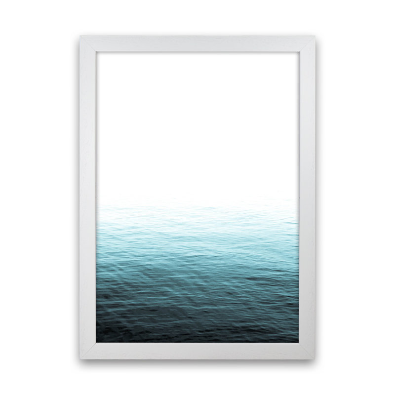 Vast Blue Ocean by Victoria Frost - Print, 63cm H x 46cm W x 3cm D, White Framed