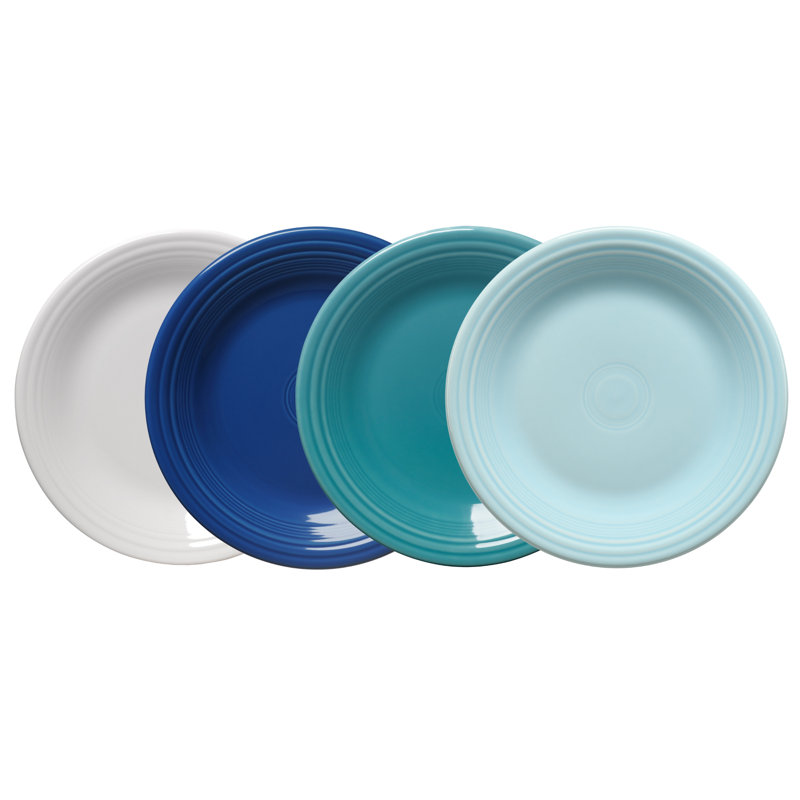 Magasiner les ensembles mixtes assiettes classiques 10 1/2 pouces Fiesta Coastal Blues, ensemble de 4