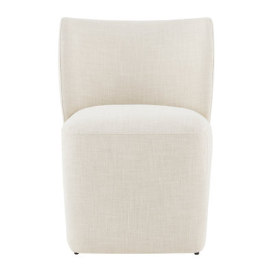Madie Upholstered Dining Chair with Casters   
