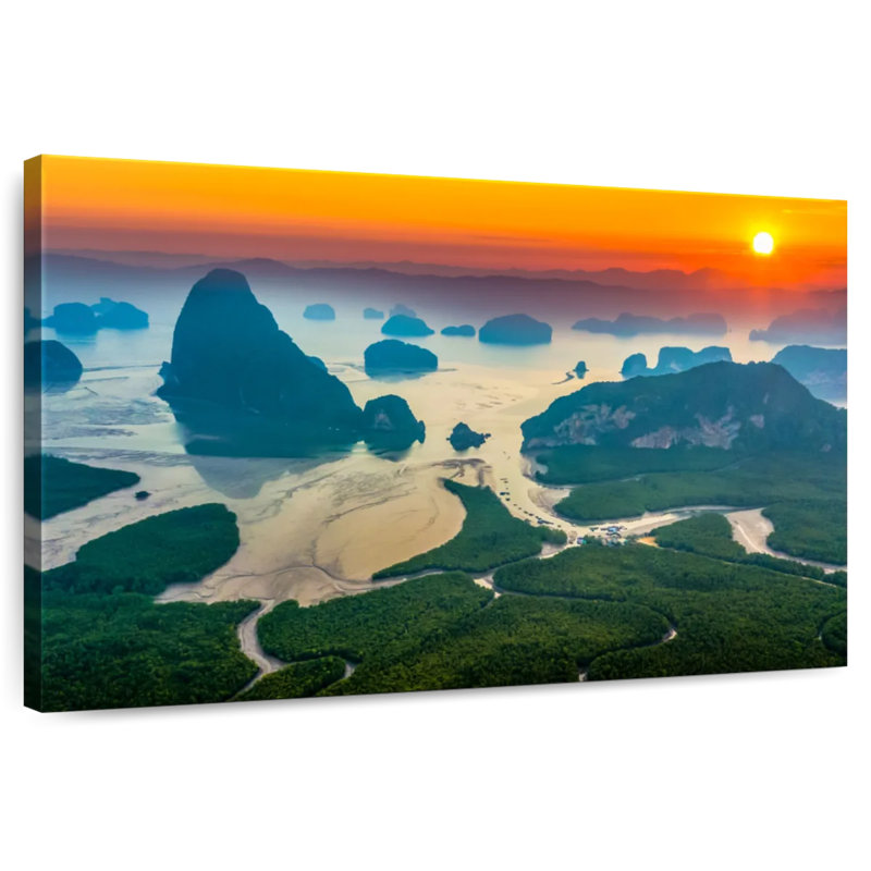 Lilie Phang Nga Bay Sunrise, H 26 po x l 39 po