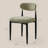 Modern Green Chenille Fabric Accent Armless Chair With Gold Metal Frame-1543838201