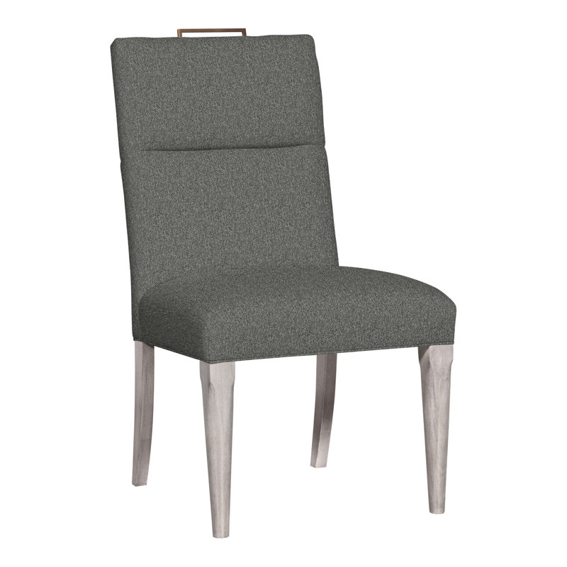 Brattle Road By Thom Filicia 20'' H Upholstered Side Chair, Dove Gray, Ian Pewter