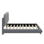 Lit plateforme en tissu d'ameublement Teddy