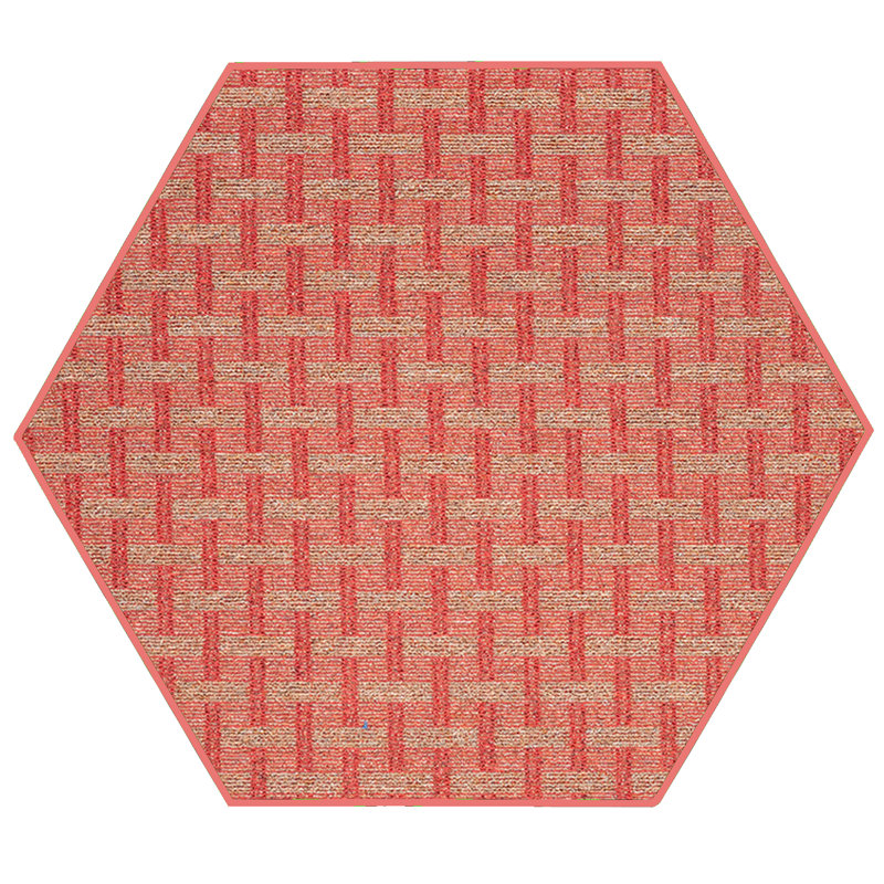 Tapis d'intérieur / extérieur Dareus, Hexagone 4 pi