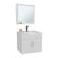Ensemble de salle de bain, lavabo + miroir, 2 portes, 1 tablette, 1 miroir-1034497138