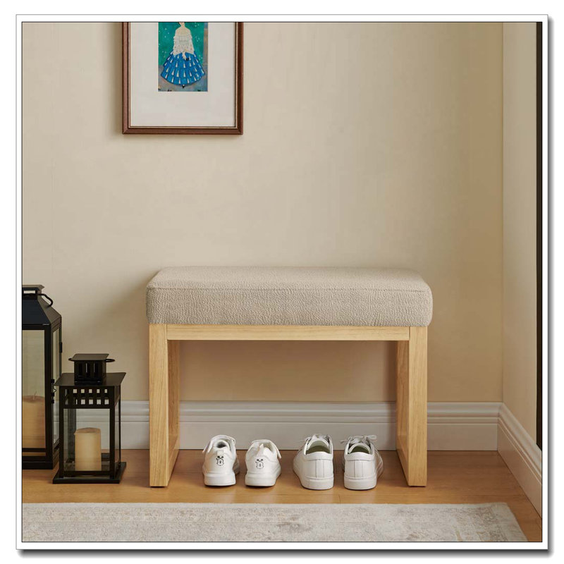 Upholstered Shoe-changing Bench, Brown
