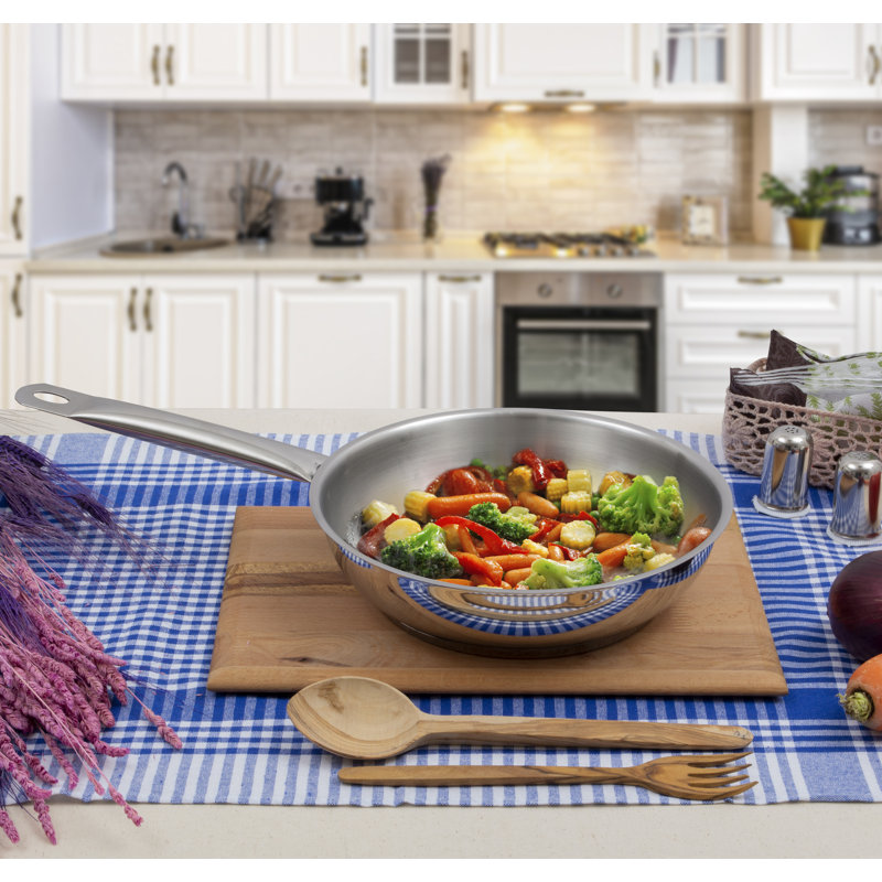 Serenk Modernist Stainless Steel Frying Pan