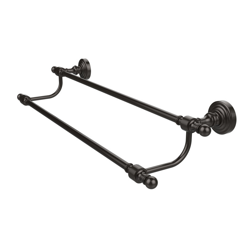 Porte-serviettes mural double Retro Wave, Bronze huilé