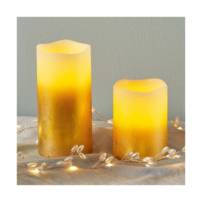 Pilier à DEL Shimmery, H 3,94 po x l 2,95 po x P 2,95 po