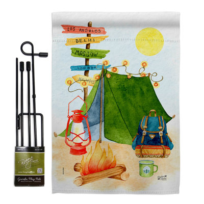 Ensemble de drapeaux 2 côtés en polyester 18,5 po x 13 po