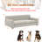 Soft And Comfortable Pet Sofa With Backrest And Armrests, Featuring A Modern Rectangular Design Suitable For Big-Sized Dogs.