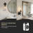 1 -  Light Modern Black Glass Wall Sconces Bathroom Vanity Light Fixtures (Set of 2)-125965351