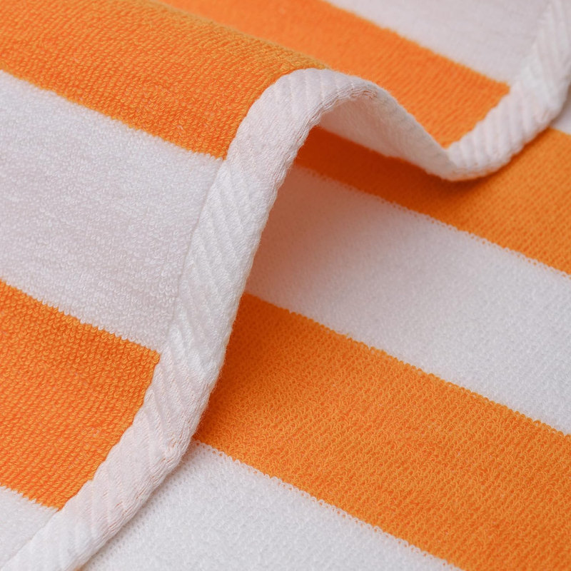 Premium Oversized Striped Towels - Soft, Absorbent & Long‑Lasting, Orange