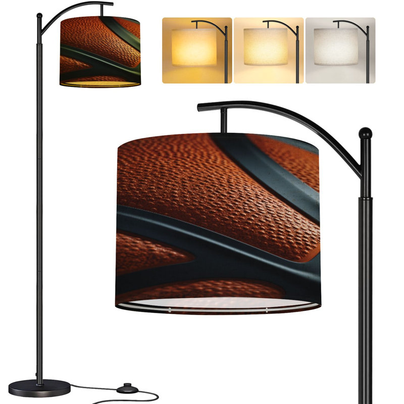  Lampe sur pied Arc en forme de basketball en cuir