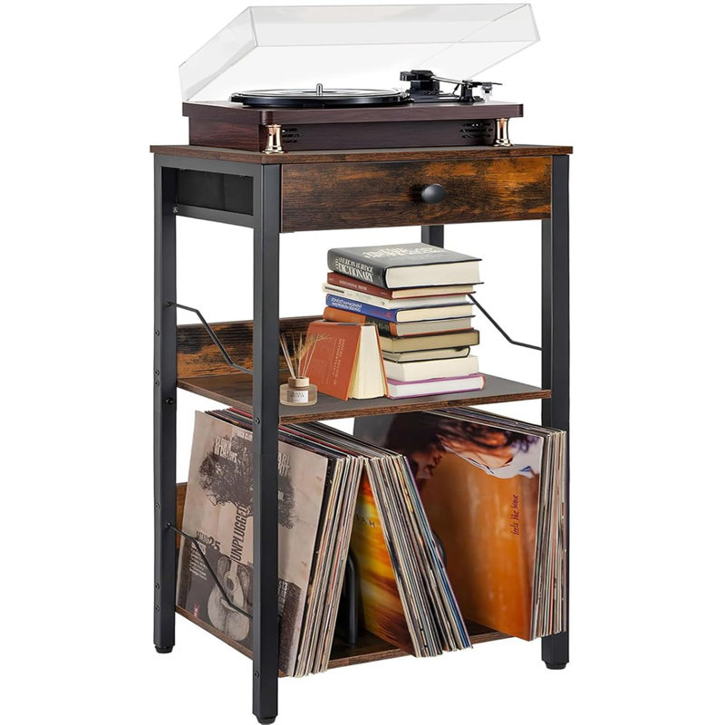 Manufactured Wood,Metal 75cm H Media Shelves