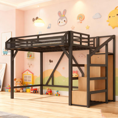 Loft Bed With Storage Stairs