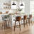 Devault Swivel Upholstered Counter Stool With Wood Frame-123161753