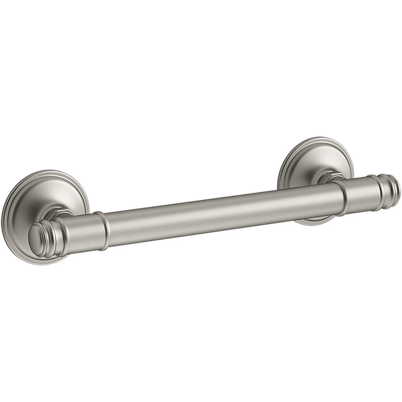 Eclectic Grab Bar, Vibrant Brushed Nickel, 12" W