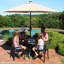 Ensemble de salle à manger d'extérieur en aluminium coulé 5 pièces avec table et 4 chaises Middlewich