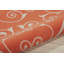 Tapis d'intérieur / extérieur orange à motif abstrait Bertran-1616911130