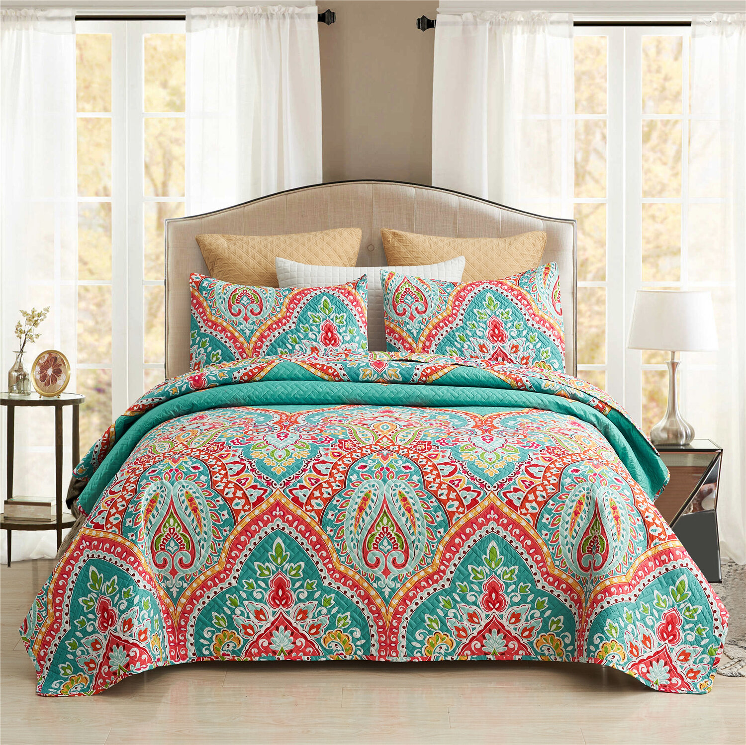 https://assets.wfcdn.com/im/79848893/compr-r85/1531/153137092/belpasso-turquoisetangerine-microfiber-reversible-3-piece-quilt-set.jpg