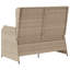 High-Density Polyethylene (HDPE) Wicker Wicker Outdoor Bench-1673836154-1673836152