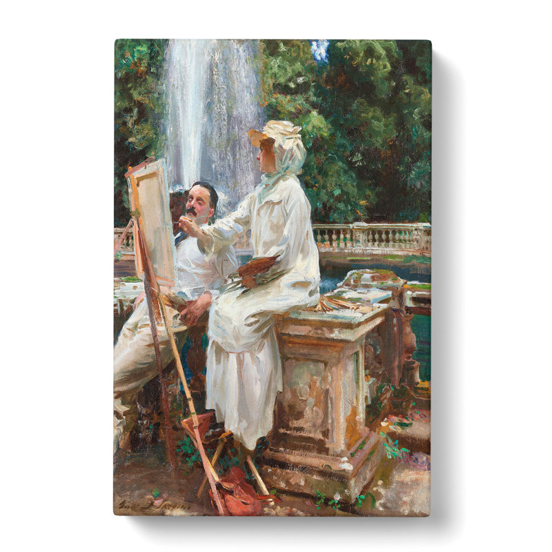 CAN4050CAN The Fountain, Villa Torlonia by John Singer Sargent - Painting, Wrapped Canvas, 76cm H x 50cm W x 3cm D