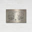 «Modern Football Helmet Blueprint Parchment Verni», art mural en métal-1920512824