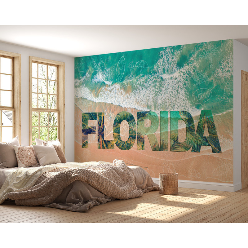Murale autocollante Angastina, L 173 po x L 124 po