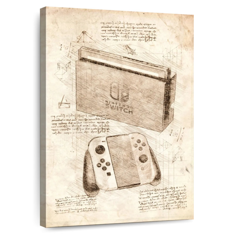 Interrupteur pour console de jeu, H 30 po x l 20 po