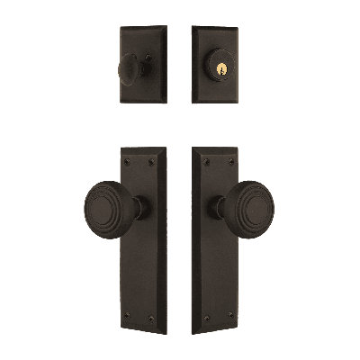 Nostalgic Warehouse New York Entry Set with Deco Knob
