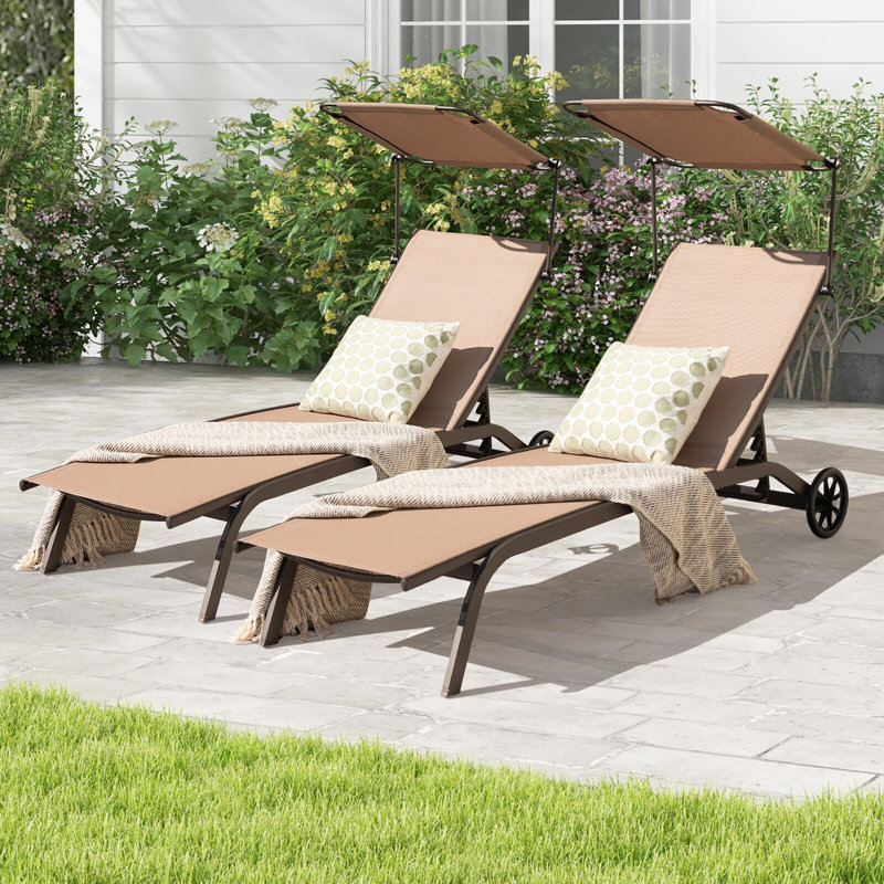 Chaise longue inclinable 65 po Lelouch