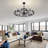 41" Wagon Wheel Chandelier with Fan-2042403338