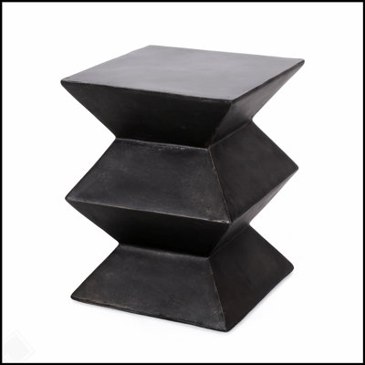 Outdoor Lightweight Concrete Side Table with Durable Design and Easy Portability for Modern Spaces