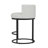 26" Swivel Counter Stool With Cylindrical Metal Frame And Full-Round Seat-674095245