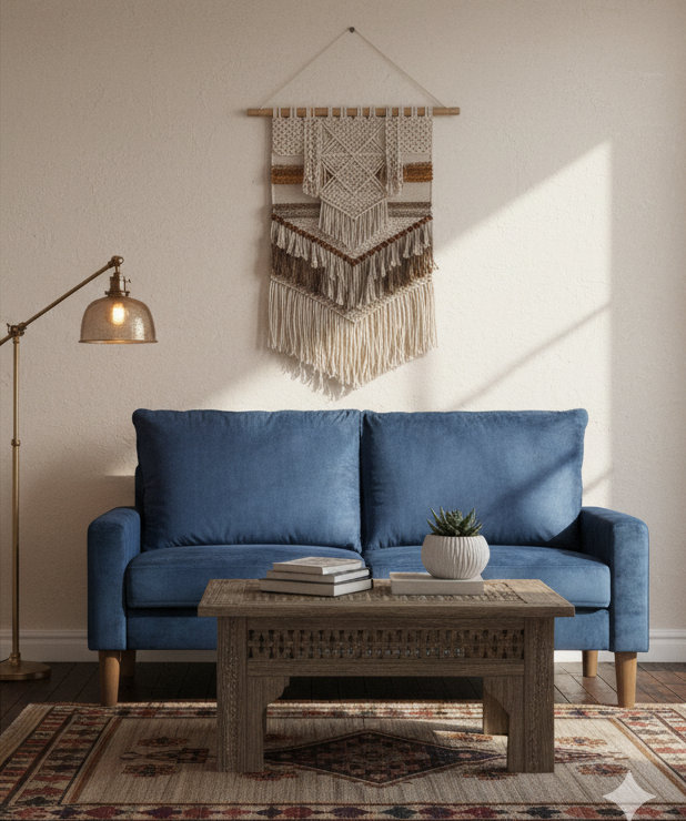 Causeuse rembourrée en velours de style moderne et minimaliste, canapé compact à 2 places à ressorts hélicoïdaux pour salon