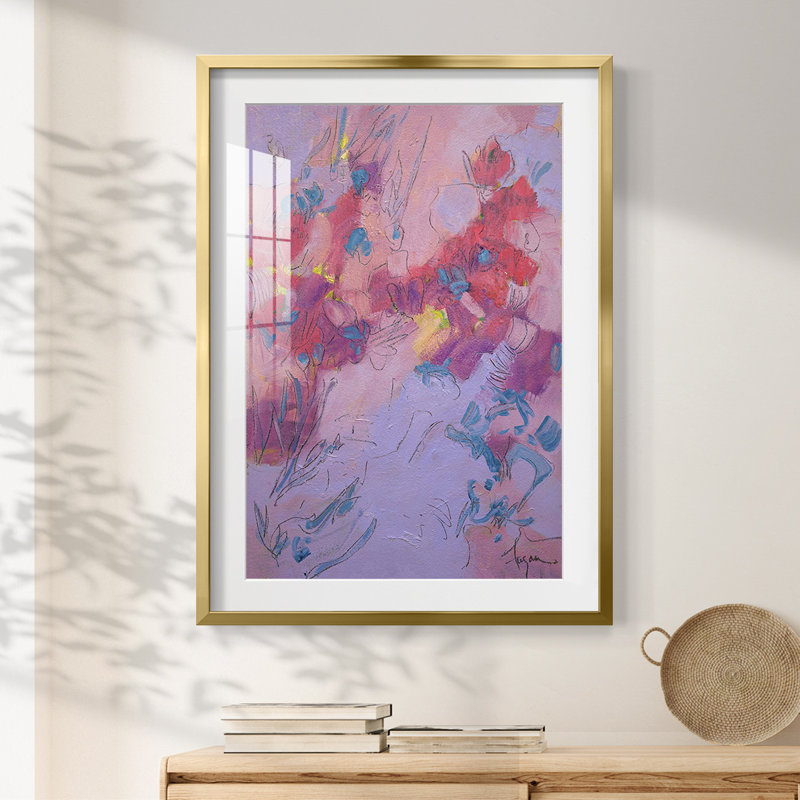 Wish You Well -Framed Print, 25.5" H x 17.5" W, Gold