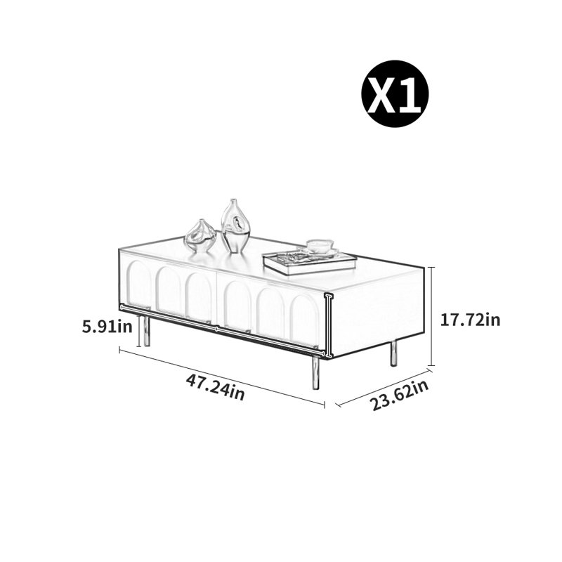 Table basse American Style Minimalist