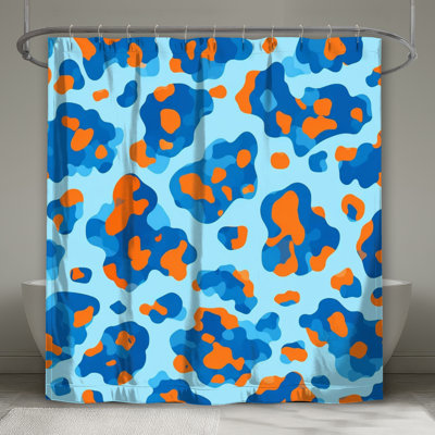 Leopard Print Pattern Shower Curtains Extra Long