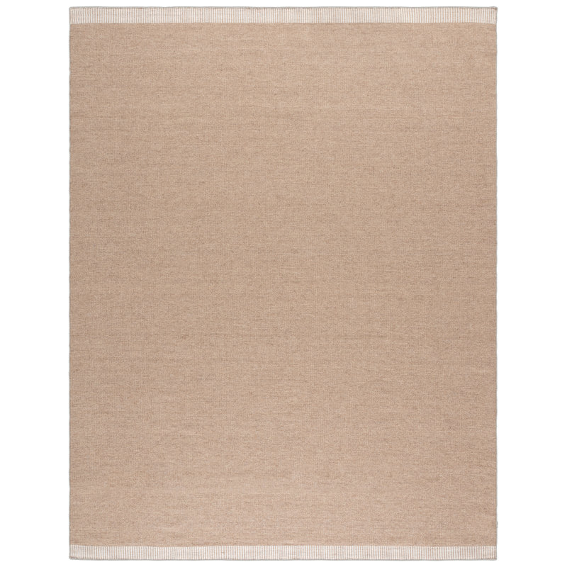 Vermont Hand Woven Wool;Cotton Solid Color Indoor Rug, Rectangle 6' x 9'