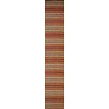 Striped Area Rug in Brown/Red
