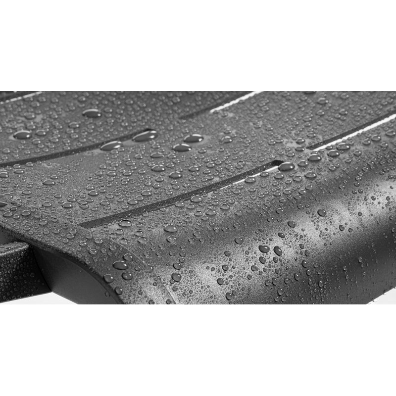 Chaise d'appoint de qualité supérieure pour l'extérieur empilable, Gris anthracite