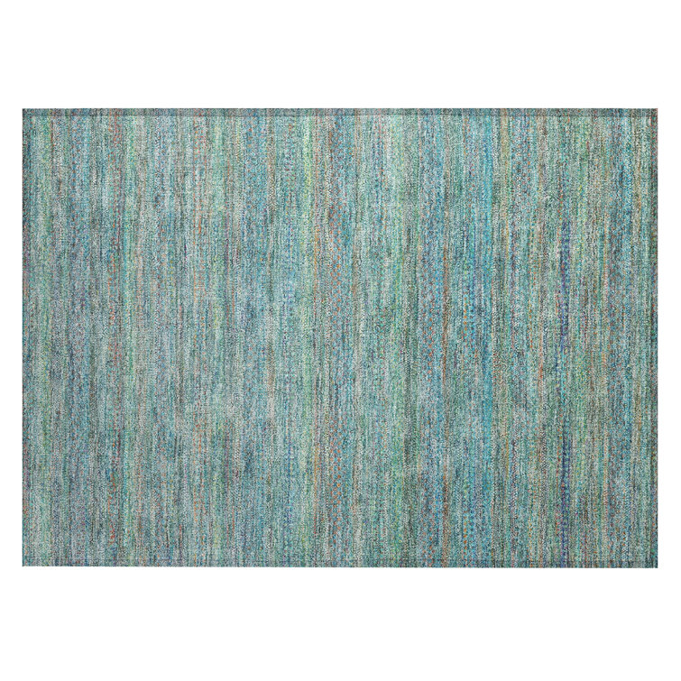 Machine Washable Indoor/Outdoor Kimberlin ACN2148 Striped Rug