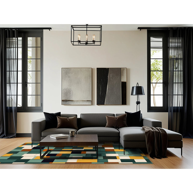 Earth Bound Textures Rug, Rectangle 2' x 3'